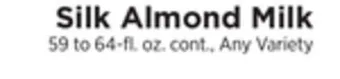 ShopRite Almond milk offer