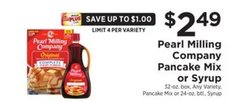 ShopRite Pancake mix or syrup offer