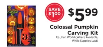 ShopRite Pumpkin carving kit offer