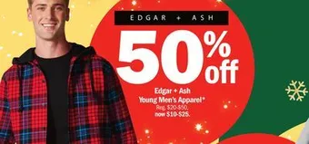Meijer Edgar + ash young men's apparel offer