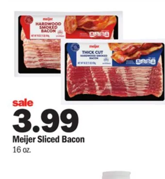 Meijer Meijer sliced bacon offer