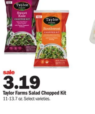 Meijer Taylor farms salad chopped kit offer