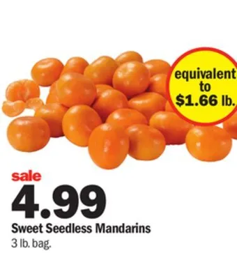 Meijer Sweet seedless mandarins offer