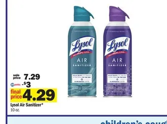 Meijer Lysol air sanitizer offer