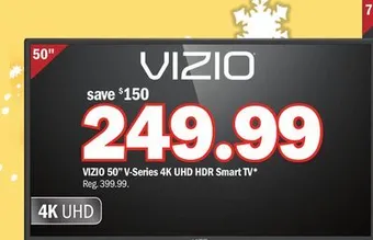 Meijer Vizio 50 v-series 4k uhd hdr smart tv offer