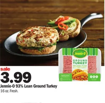 Meijer Jennie-o 93% lean ground turkey offer