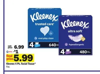 Meijer Kleenex 4 pk. facial tissue offer