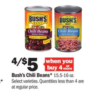 Meijer Bush's chili beans offer