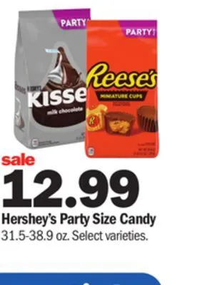 Meijer Hershey's party size candy offer