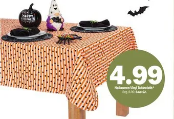 Meijer Halloween vinyl tablecloth offer