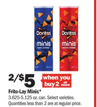 Meijer Frito-lay minis offer