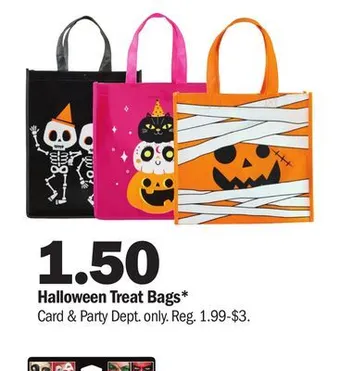 Meijer Halloween treat bags offer