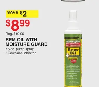 Dunham's Sports Rem oil with moisture guard offer