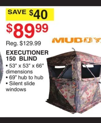 Dunham's Sports Muddy executioner 150 blind offer