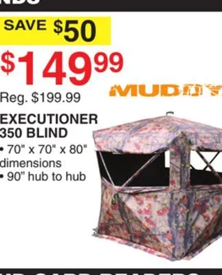 Dunham's Sports Muddy executioner 350 blind offer