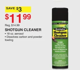 Dunham's Sports Remington shotgun cleaner offer