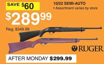 Dunham's Sports 10/22 semi-auto offer