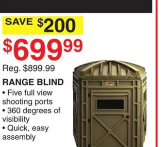 Dunham's Sports Range blind offer
