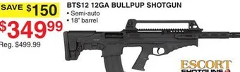 Dunham's Sports Escort bts12 12ga bullpup shotgun offer