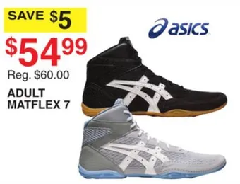 Dunham's Sports Asics adult matflex offer
