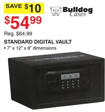 Dunham's Sports Bulldog standard digital vault offer