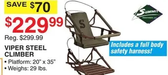 Dunham's Sports Summit viper steel climber offer