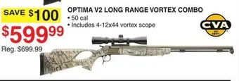 Dunham's Sports Cva optima v2 long range vortex combo offer