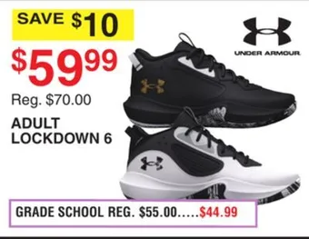 Dunham's Sports Under armour adult lockdown offer