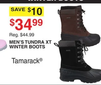 Dunham's Sports Tamarack men's tundra xt winter boots offer