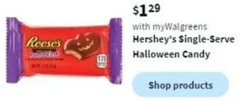 Walgreens Hershey's Single-Serve Halloween Candy offer
