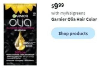 Walgreens Garnier Olia Hair Color offer
