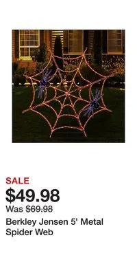 BJ’s Berkley jensen 5' metal spider web offer