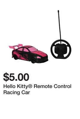 Five Below Hello kitty remote control racing car offer