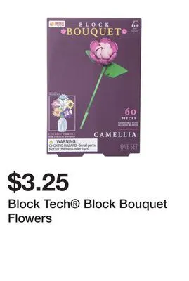 Five Below Block tech block bouquet flowers offer