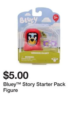 Five Below Bluey story starter pack figure offer