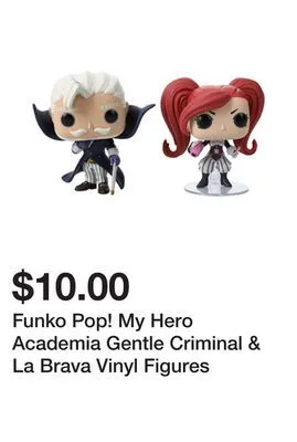 Five Below Funko pop! my hero academia gentle criminal & la brava vinyl figures offer