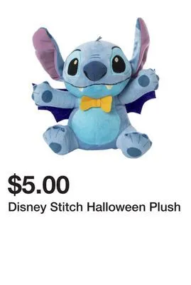 Five Below Disney stitch halloween plush offer