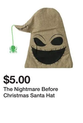 Five Below The nightmare before christmas santa hat offer