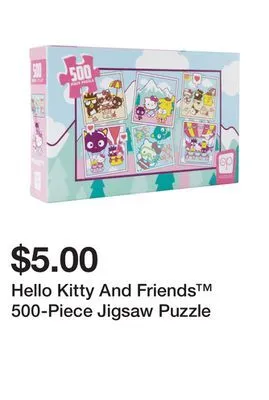Five Below Hello kitty and friends 500-piece jigsaw puzzle offer
