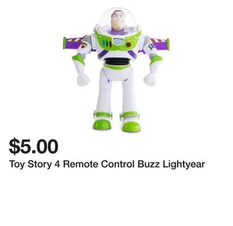 Five Below Toy story 4 remote control buzz lightyear offer