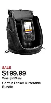 Cabela's Garmin striker 4 portable bundle offer
