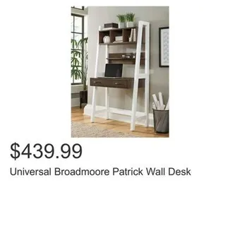 Costco Universal broadmoore patrick wall desk offer