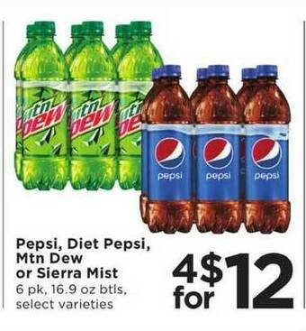 Cub Foods Pepsi, Diet Pepsi, Mtn Dew Or Sierra Mist offer