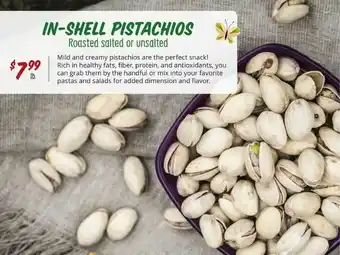 Sprouts Farmers Market In-shell Pistachios Roasted Salted Or Unsalted offer