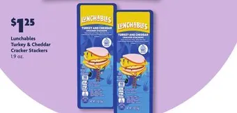 Family Dollar Lunchables turkey & cheddar cracker stackers offer