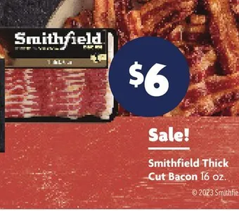Family Dollar Smithfield thick cut bacon offer