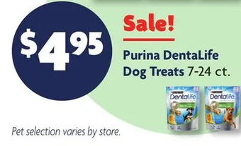 Family Dollar Purina dentalife dog treats offer