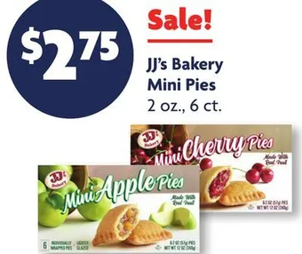 Family Dollar Jj's bakery mini pies offer