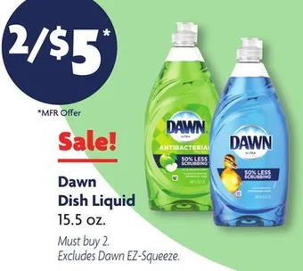 Family Dollar Dawn dish liquid offer