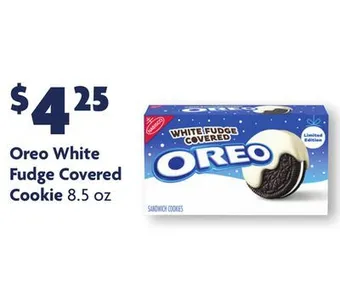 Family Dollar Oreo white fudge covered cookie offer